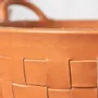 Decorative objects - Leather braided basket - SOL & LUNA