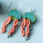 Bijoux - Boucles d'oreilles méduses colorées - Bijoux pour une fête sur la plage - PINTONIK