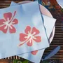 Napkins - BLUE HIBISCUS - FRANÇOISE PAVIOT