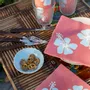 Napkins - CORAL HIBISCUS - FRANÇOISE PAVIOT