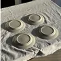 Assiettes au quotidien - Lot de 4 petites assiettes à dessert en faïence blanches D20 - OFFICE OBJETS