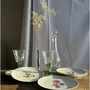 Formal plates - Set of 5 flower pattern dessert plates Germany Bavaria D19 - OFFICE OBJETS