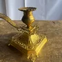 Decorative objects - Large engraved gold hand candle holder D11 H12.5 - OFFICE OBJETS