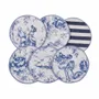 Placemats - Toile de Jouy Blue Mini Round Coasters – Timeless French Style - ROSEBERRY HOME
