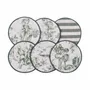 Placemats - Toile de Jouy Green Mini Round Coasters – Timeless French Style - ROSEBERRY HOME