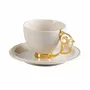 Tea and coffee accessories - Secret Tea Cup Set Porcelain Dish, Set For 2 (4 Pcs) - ANATOLI