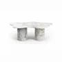 Tables de jardin - Nunoca - Tables basses - Marbre Calacatta Oro - 110X70X40 cm - STONE VALLEY