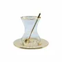 Tea and coffee accessories - Golden Beauty Tea Glass Set, Set For 2 (4 Pcs) - ANATOLI