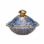 Bowls - Azure Pleasure Covered Bowl Small - ANATOLI
