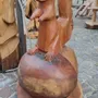 Pièces uniques - Ecureuil sculpté en bois de if - BOIS DE LION