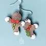 Bijoux - Boucles d'oreilles Bonhomme en pain d'épice - Bijoux de Noël amusants - PINTONIK
