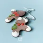 Bijoux - Boucles d'oreilles Bonhomme en pain d'épice - Bijoux de Noël amusants - PINTONIK