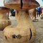 Pièces uniques - Champignons tabourets sculptés en bois - BOIS DE LION