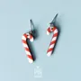 Jewelry - Candy Cane Dangle Earrings - PINTONIK