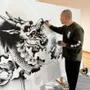Linge de table textile - Collaboration artistique【Dragon】par Yasunori Kimata - MAEKAKE BY ANYTHING CO.,LTD.