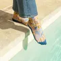 Gifts - Floralia Bleue 39-41 : Women’s sheer floral socks - ATELIER ST EUSTACHE