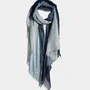 Scarves - SOUFFLE SEMI FELTED DEGRADEE - MIRROR IN THE SKY CASHMERE