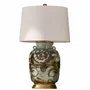 Lampes de table - Lampe rustique en porcelaine brune Silla Flower de Barclay Butera Cout - LEGEND ACCENTS COLLECTION