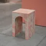 Coffee tables - "BALANCE" PINK MARBLE SIDE TABLE - KIWANO CONCEPT