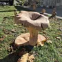 Pièces uniques - Girolles tabourets sculptées en bois - BOIS DE LION