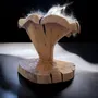 Pièces uniques - Girolles tabourets sculptées en bois - BOIS DE LION