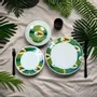 Gifts - Elegant Set of 6 Fine Porcelain Plates with WAX 'Swallows' Motif – Customizable & Made in France - KEMI HOME ART