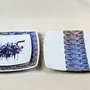 Gifts - Exclusive Set: 6 Customizable Square Porcelain Plates, Unique 'Artist KHA 1' Ethnic Pattern – Bespoke African Elegance - KEMI HOME ART