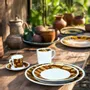 Gifts - Dida Elegance: Set of 6 Customizable French Porcelain Plates - Unique Ethnic Patterns & Made-to-Order Designs - KEMI HOME ART