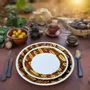 Gifts - Dida Elegance: Set of 6 Customizable French Porcelain Plates - Unique Ethnic Patterns & Made-to-Order Designs - KEMI HOME ART