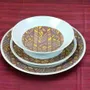 Gifts - Customizable Culinary Art Set: 6 Fine Porcelain Plates with Unique Bogolan Patterns - Made-to-Order Creations - KEMI HOME ART