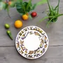 Gifts - Customizable Porcelain Plate Set - Unique Makaïva WAX Pattern - French Craftsmanship Elegance - KEMI HOME ART
