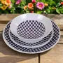 Cadeaux - Coffret d'assiettes en porcelaine personnalisables - Motif WAX Ludo Kouin, élégance africaine sur mesure pour vos repas - KEMI HOME ART