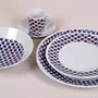 Cadeaux - Coffret d'assiettes en porcelaine personnalisables - Motif WAX Ludo Kouin, élégance africaine sur mesure pour vos repas - KEMI HOME ART