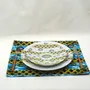 Gifts - Customizable Porcelain Plate Set - 'My Co-Wife's Eye' WAX Pattern - African Elegance Made to Order - KEMI HOME ART