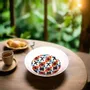 Gifts - Limited Edition: Set of 6 Customizable Fine Porcelain Plates - Unique Adinkra Motifs, Handcrafted in France - KEMI HOME ART