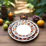 Gifts - Limited Edition: Set of 6 Customizable Fine Porcelain Plates - Unique Adinkra Motifs, Handcrafted in France - KEMI HOME ART