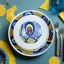 Gifts - WAX Brilliance: Set of 6 Fine French Porcelain Plates with Unique 'Intertwined Destinies' Motif – Fully Customizable - KEMI HOME ART