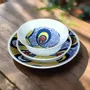 Gifts - WAX Brilliance: Set of 6 Fine French Porcelain Plates with Unique 'Intertwined Destinies' Motif – Fully Customizable - KEMI HOME ART