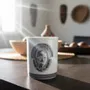 Gifts - Customizable Art Mug: Dan & Yacouba Masks - Unique French Porcelain - KEMI HOME ART