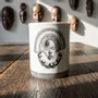 Gifts - Handcrafted French Porcelain Mug: Yacouba & Dan Masks - Fully Customizable Design - KEMI HOME ART