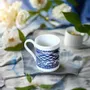 Gifts - Customizable Ndop Blue Porcelain Mug – Handcrafted African Elegance - KEMI HOME ART