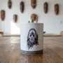 Gifts - Handcrafted French Porcelain Mug - Customizable Dan & Yacouba Masks - Unique Cultural Piece - KEMI HOME ART