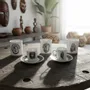 Gifts - Handcrafted French Porcelain Mug - Customizable Dan & Yacouba Masks - Unique Cultural Piece - KEMI HOME ART