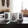 Gifts - Handcrafted Customizable French Porcelain Mug - Yacouba & Dan Masks, Unique Ivorian Elegance - KEMI HOME ART