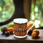 Gifts - Customizable Artisan Mug: A Tribute to Ivory Coast's Dida Patterns in Fine French Porcelain - KEMI HOME ART