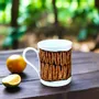 Gifts - Customizable Artisan Mug: A Tribute to Ivory Coast's Dida Patterns in Fine French Porcelain - KEMI HOME ART