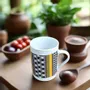 Gifts - Kanta Niger Mug: Customizable French Porcelain with Unique Ethnic Motif, Handcrafted - KEMI HOME ART