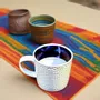 Gifts - Handcrafted Indigo Mug: Customizable French Porcelain with Unique Ethnic Patterns - KEMI HOME ART