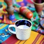 Gifts - Handcrafted Indigo Mug: Customizable French Porcelain with Unique Ethnic Patterns - KEMI HOME ART