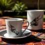 Cadeaux - Tasse ou Mug Sénoufo Personnalisable : Porcelaine Française et Motif Africain Unique - Esprit Waniugo en Édition Limitée - KEMI HOME ART